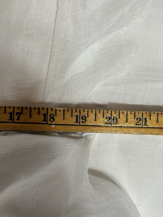 Alyx Dress Embroidered White Butterfly Sleeve Asymetrical Hem Crinkle Belt Sz 12 - Picture 11 of 13